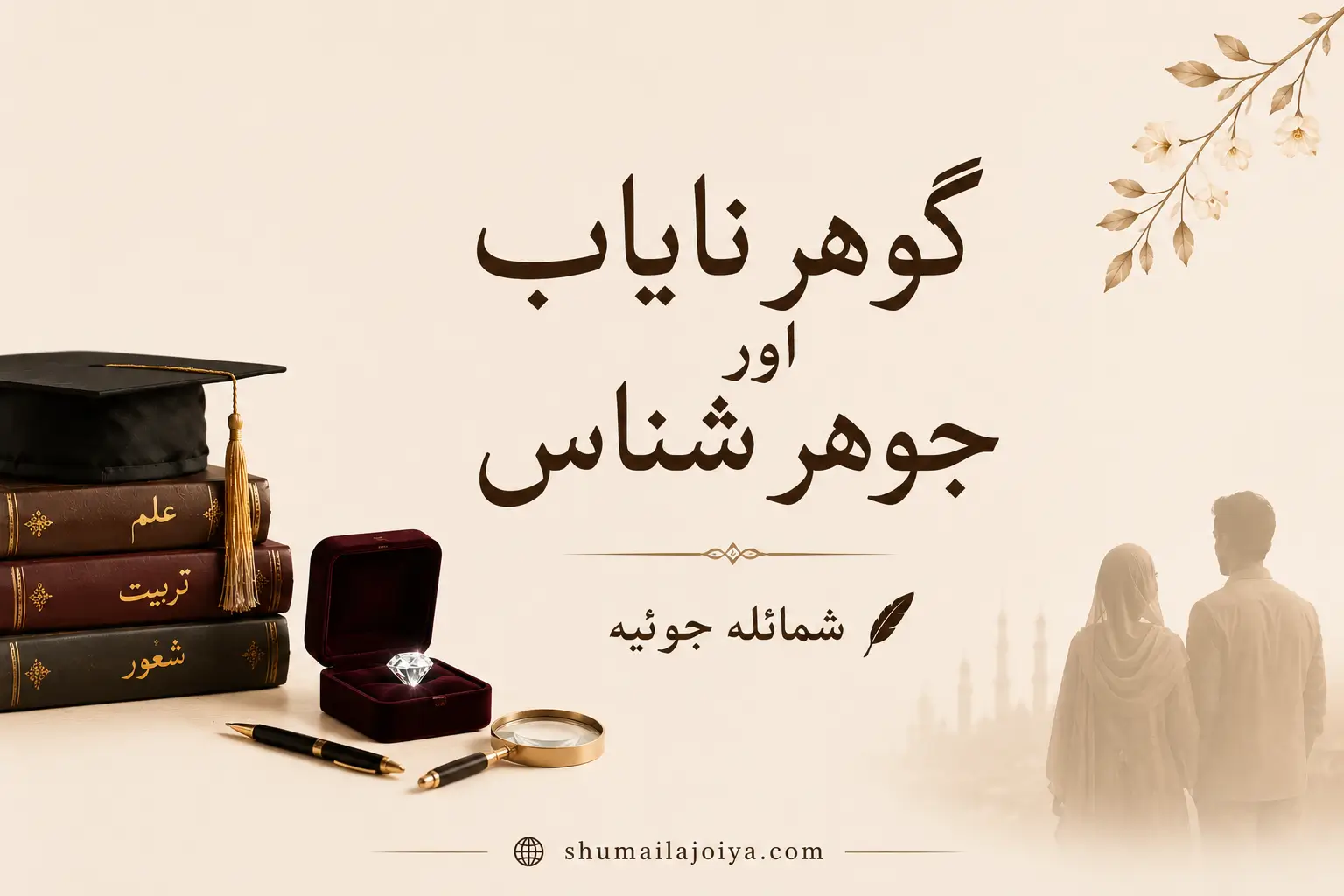 گوہرِ نایاب اور جوہر شناس — شمائلہ جوئیہ کا اردو مضمون، جو علم، تربیت، شعور، خود شناسی اور انسانی کردار کی اہمیت کو اجاگر کرتا ہے۔