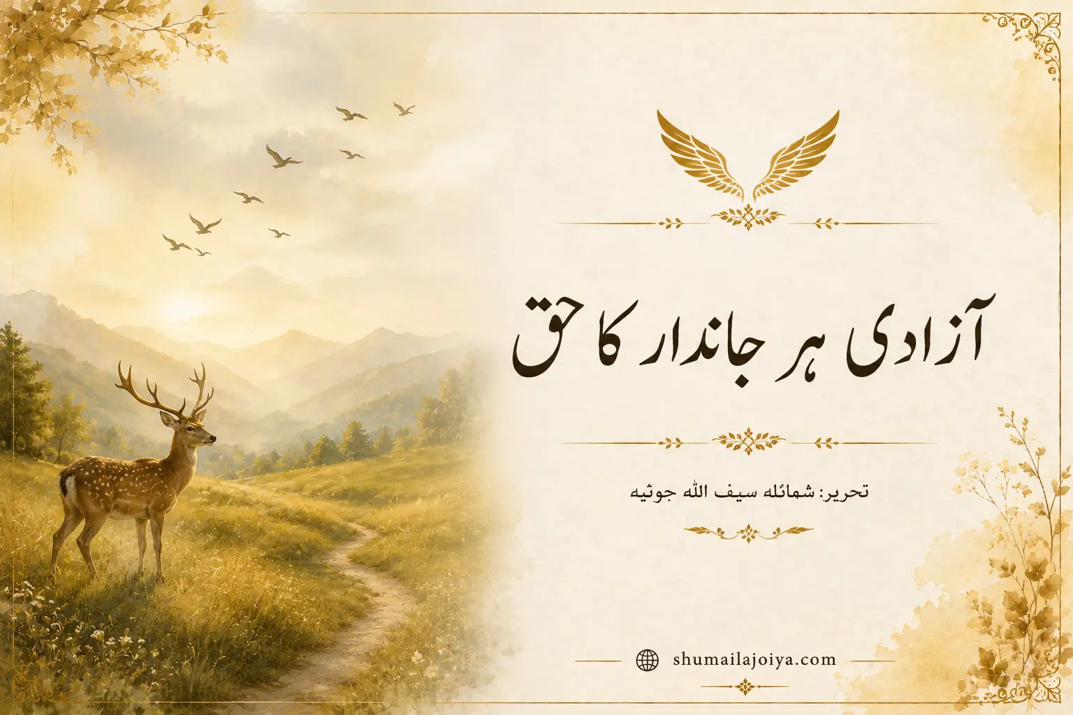 "آزادی ہر جاندار کا حق