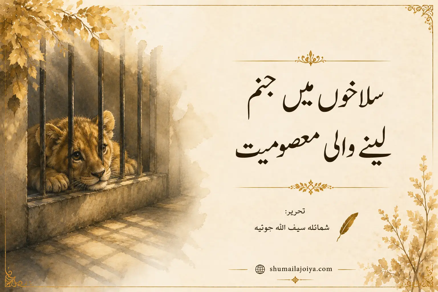 سلاخوں میں جنم لینے والی معصومیت